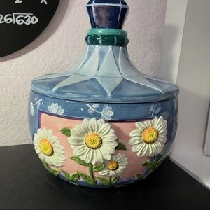 Blue David’s Cookies Cookie Jar